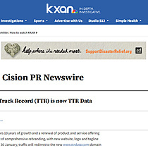 Transactional Track Record (TTR) is now TTR Data